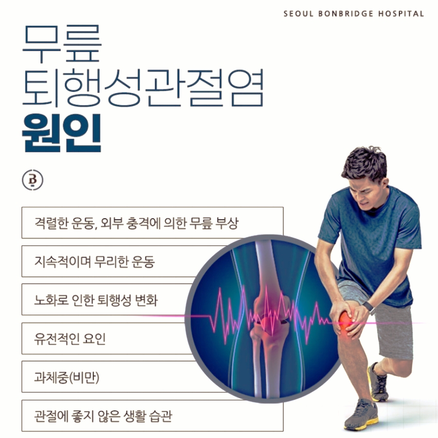 무릎 퇴행성관절염 원인